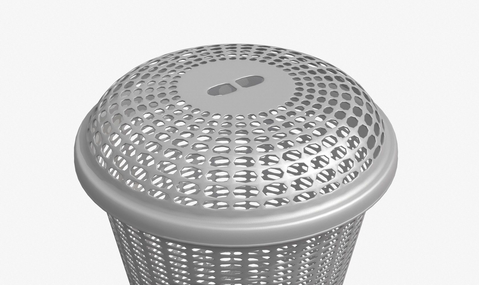 Laundry Basket V1 Low-poly 3D model_11