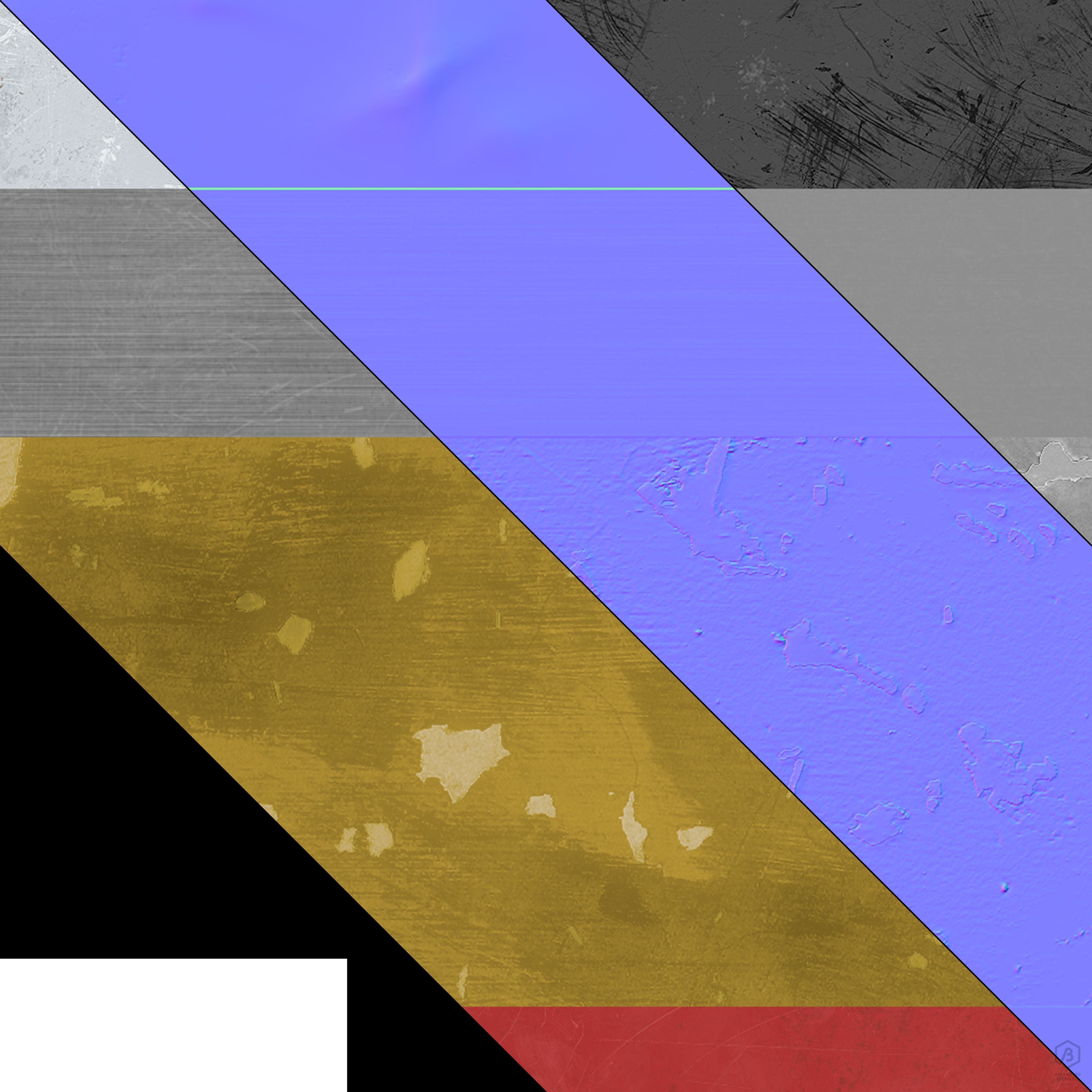 Game Ready Japanese Signs Set Sign Neon Small Vertical Free low-poly 3D model_3