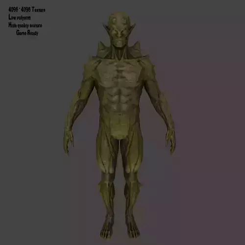monster humanoid Low-poly 3D model