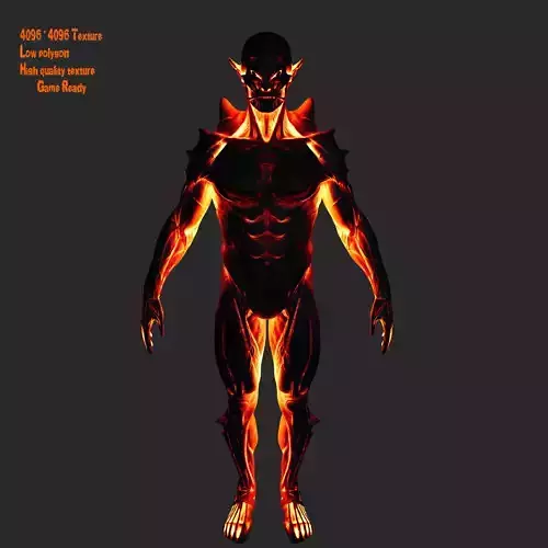 lava monsters Low-poly 3D model