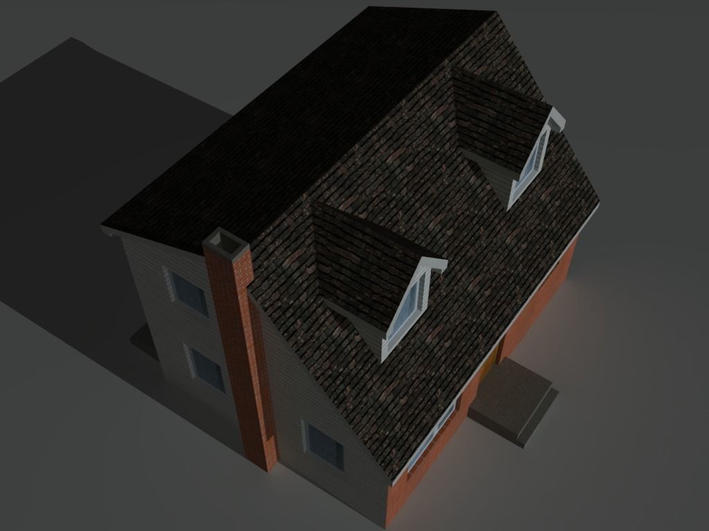 House Collection Set 2 Low-poly 3D model_10