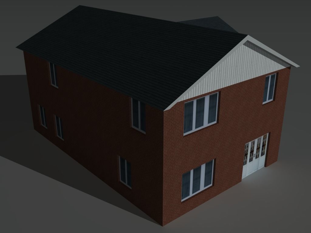 House Collection Set 2 Low-poly 3D model_18