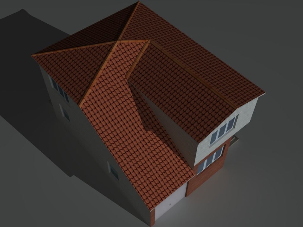 House Collection Set 2 Low-poly 3D model_5