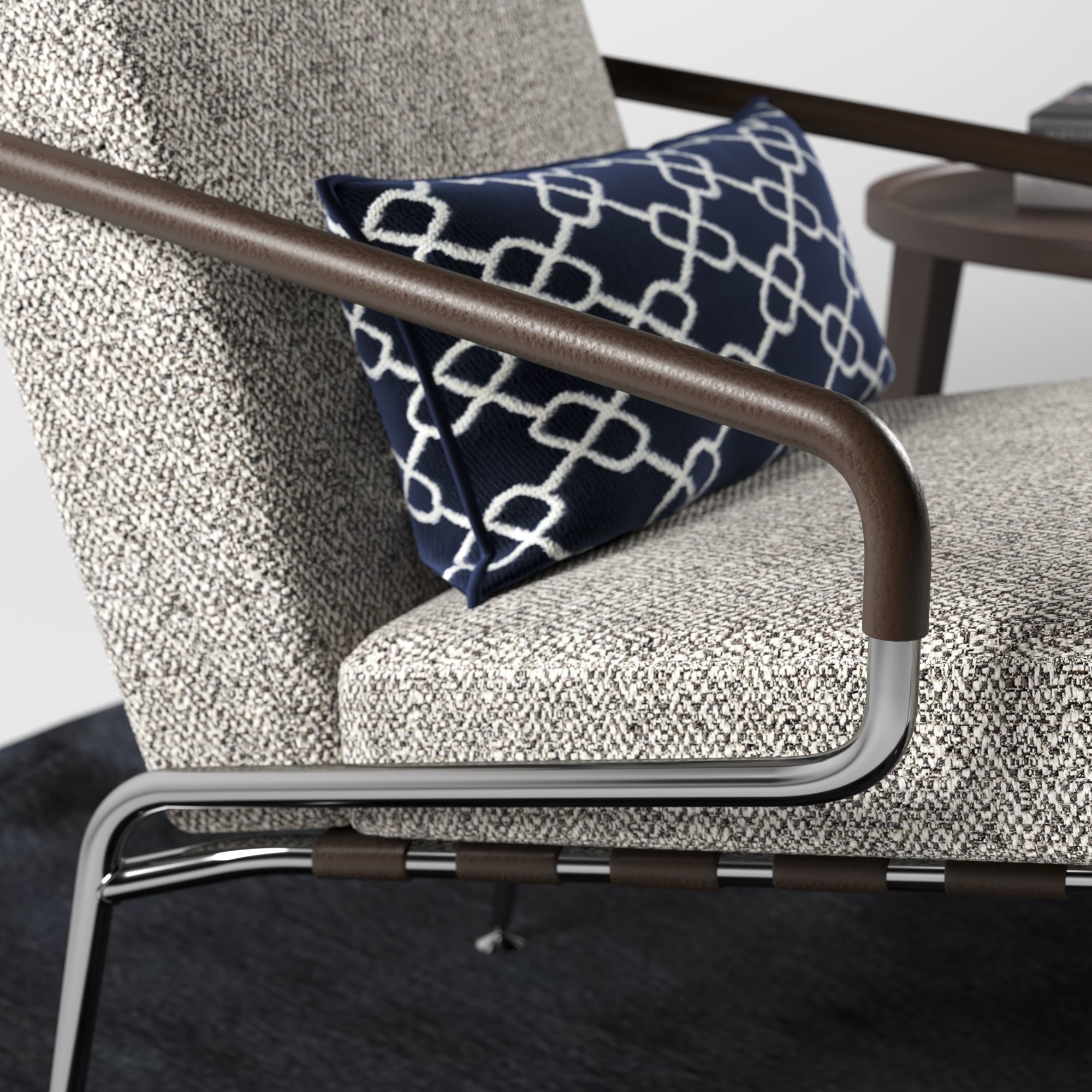 Minotti Berman armchair set  3D model_3