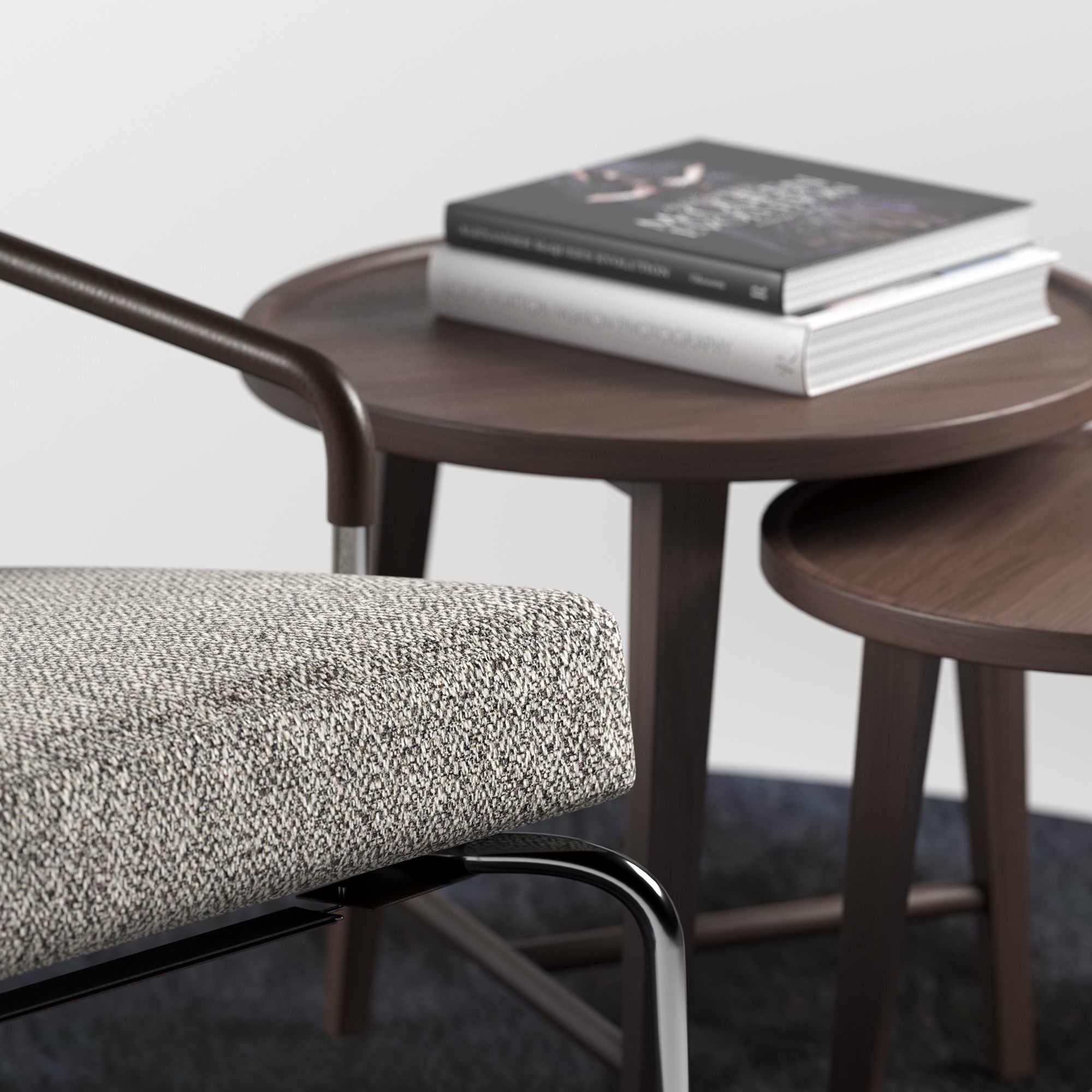 Minotti Berman armchair set  3D model_4