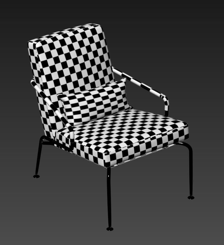 Minotti Berman armchair set  3D model_13