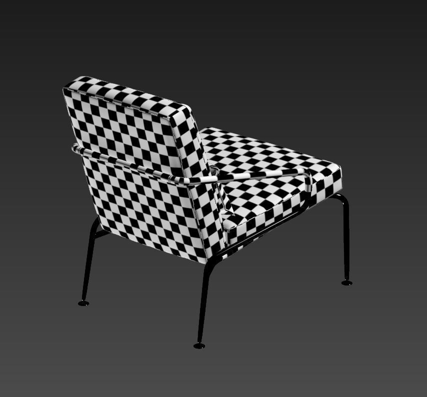 Minotti Berman armchair set  3D model_12