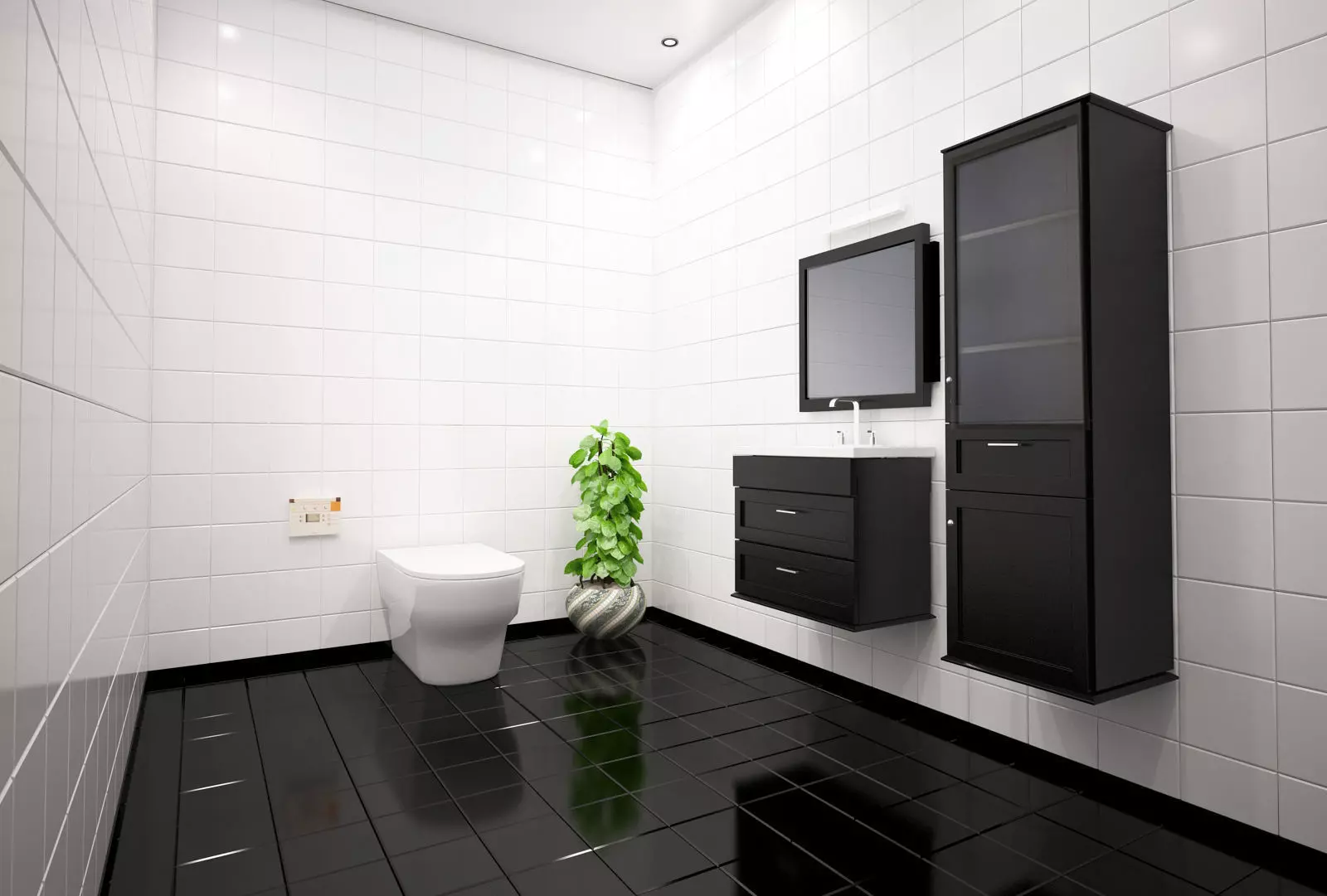 bathroom scene 3D model_0
