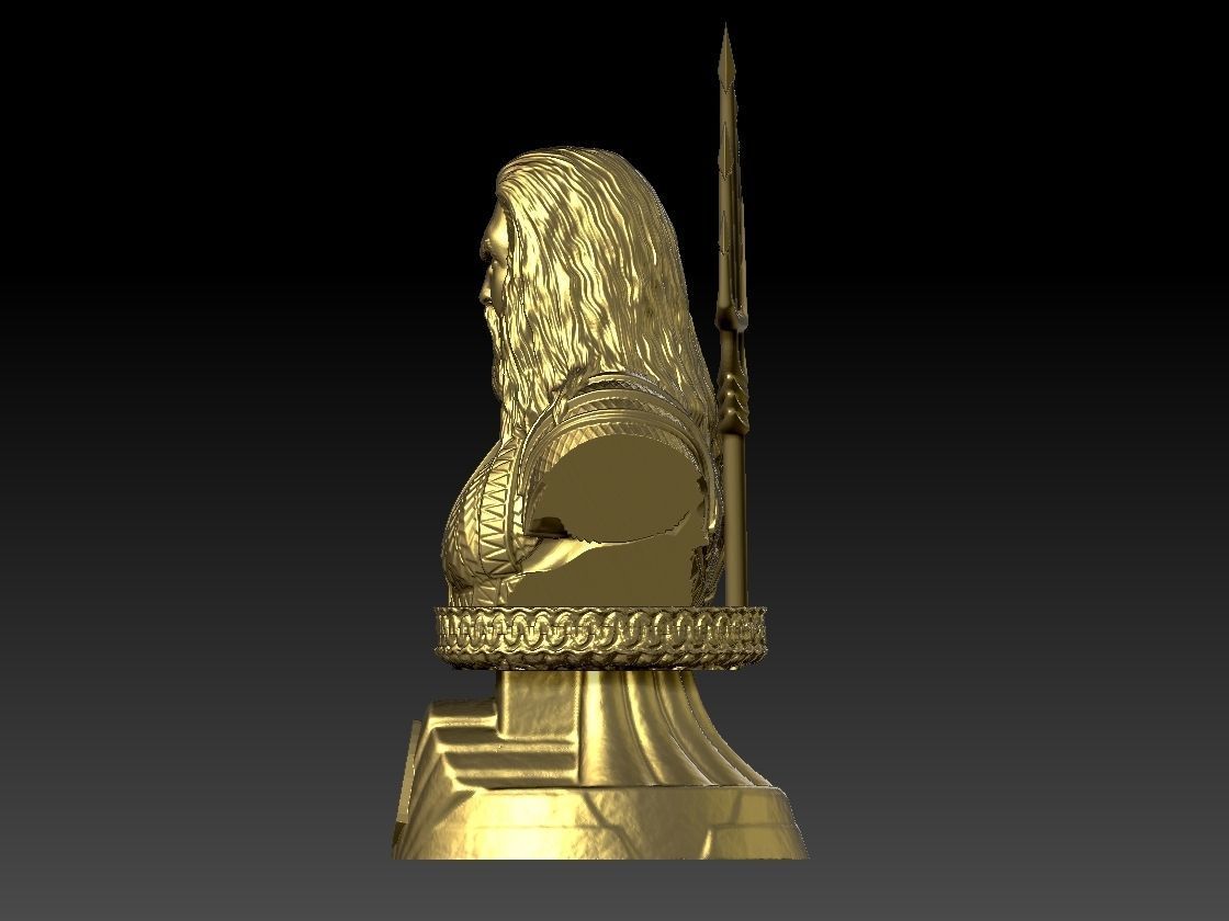 Aquaman Bust 3D print model_1