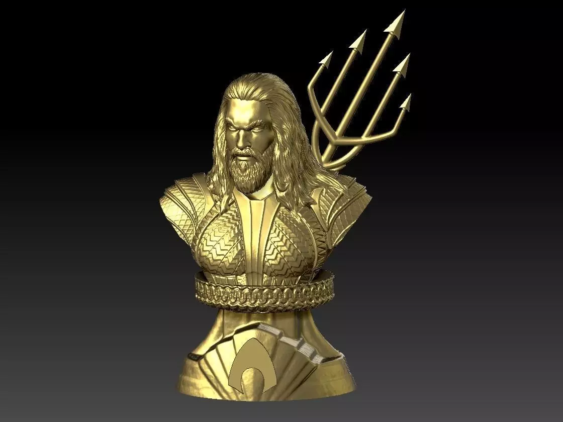 Aquaman Bust 3D print model_0
