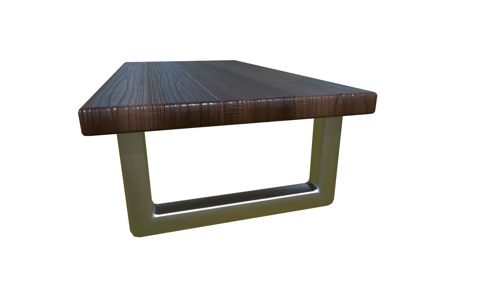 Modern Coffee Table Low-poly 3D model_4
