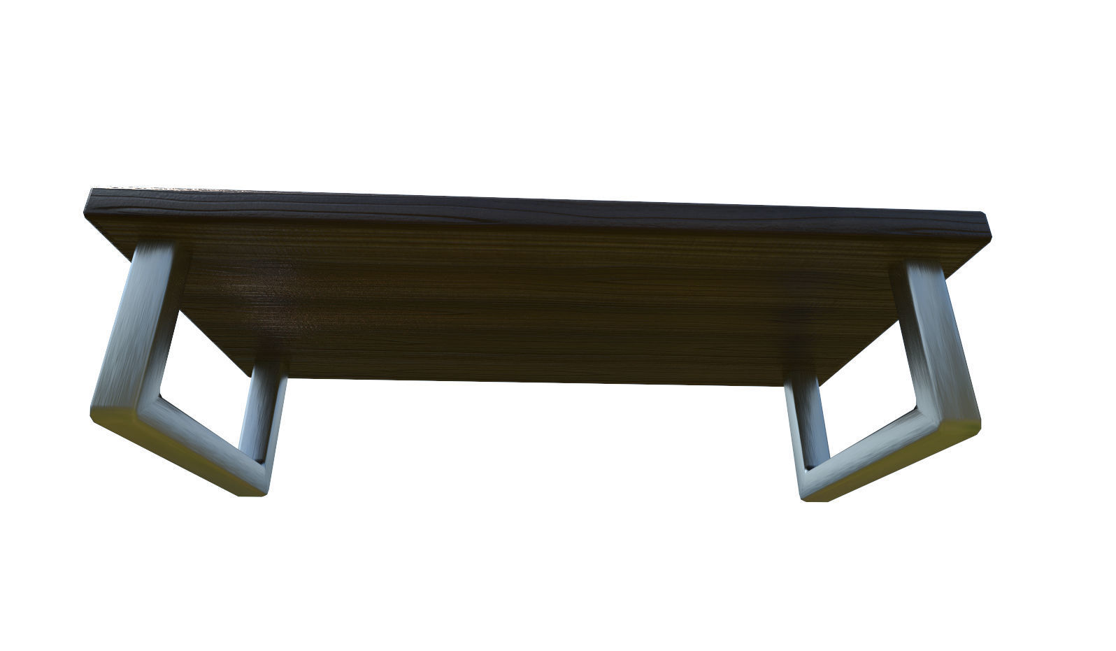Modern Coffee Table Low-poly 3D model_3