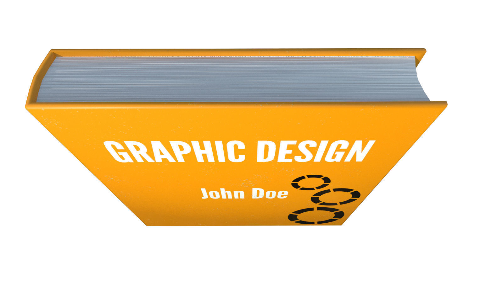 Basic Book Low-poly 3D model_5