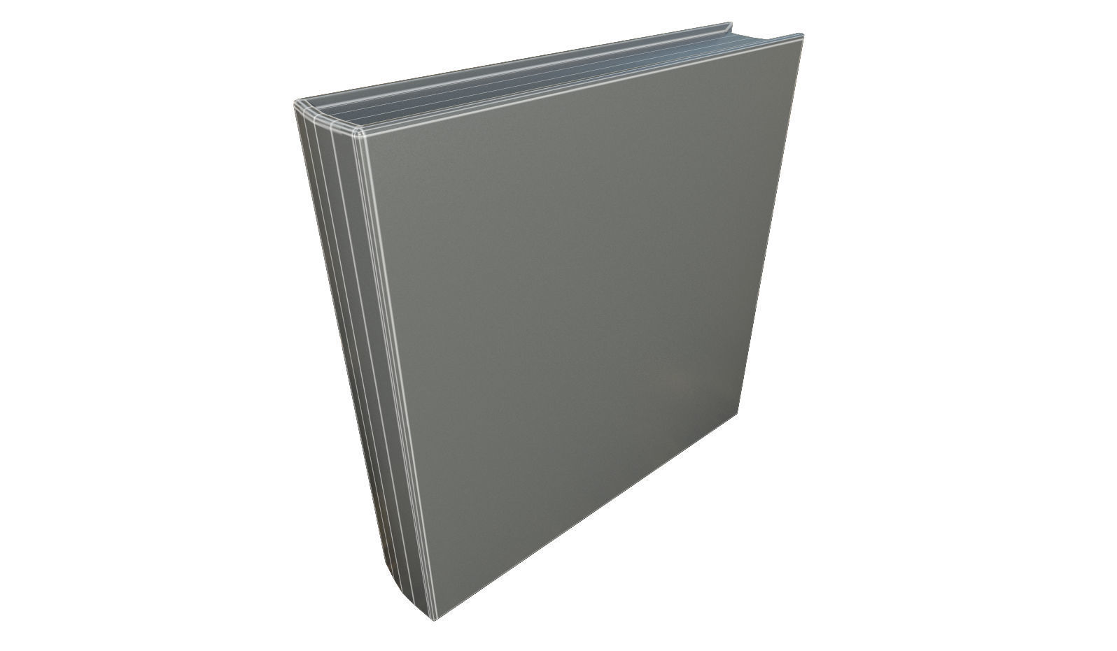 Basic Book Low-poly 3D model_6