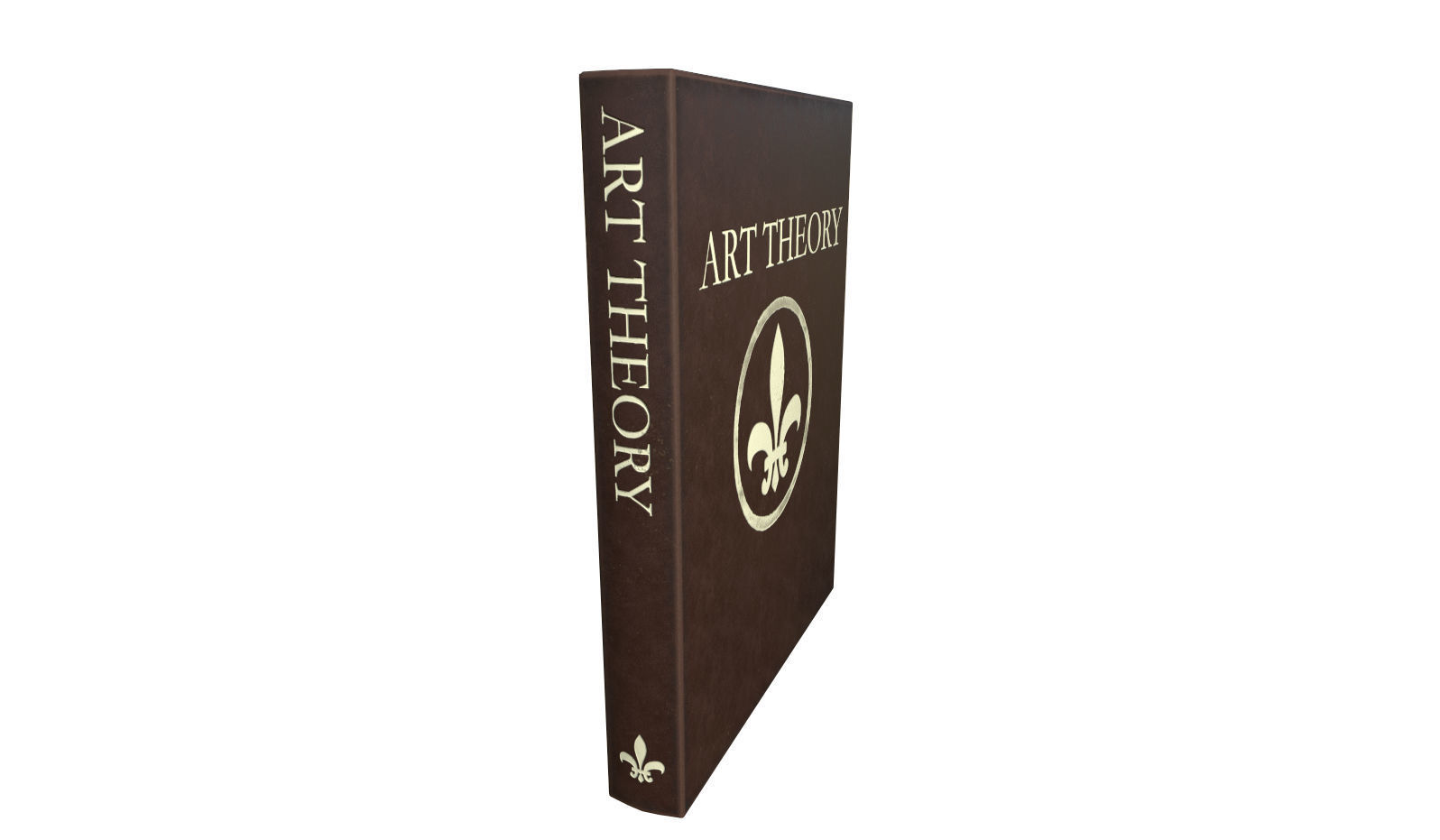 Old Leather Book Low-poly 3D model_3