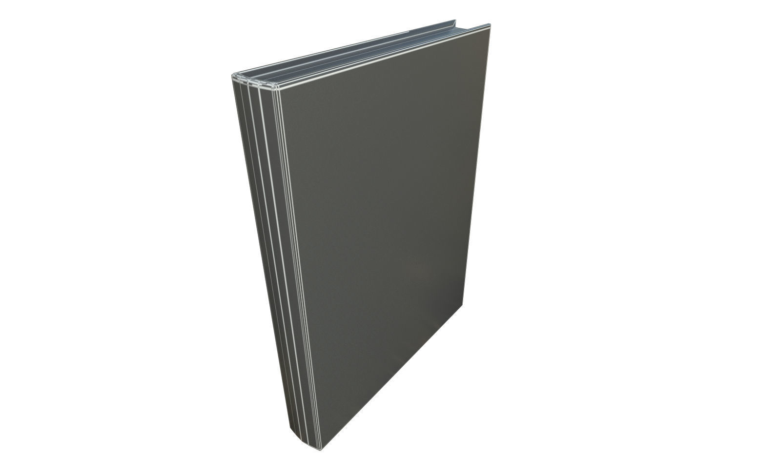 Old Leather Book Low-poly 3D model_6