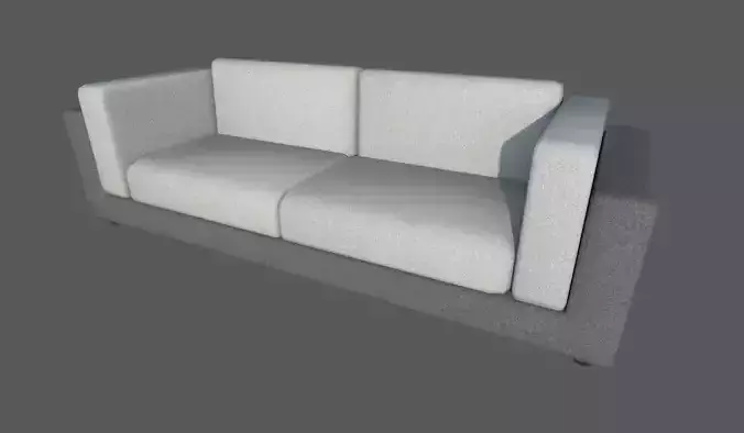 Modern Couch Low-poly 3D model Modern Couch Low-poly 3D model