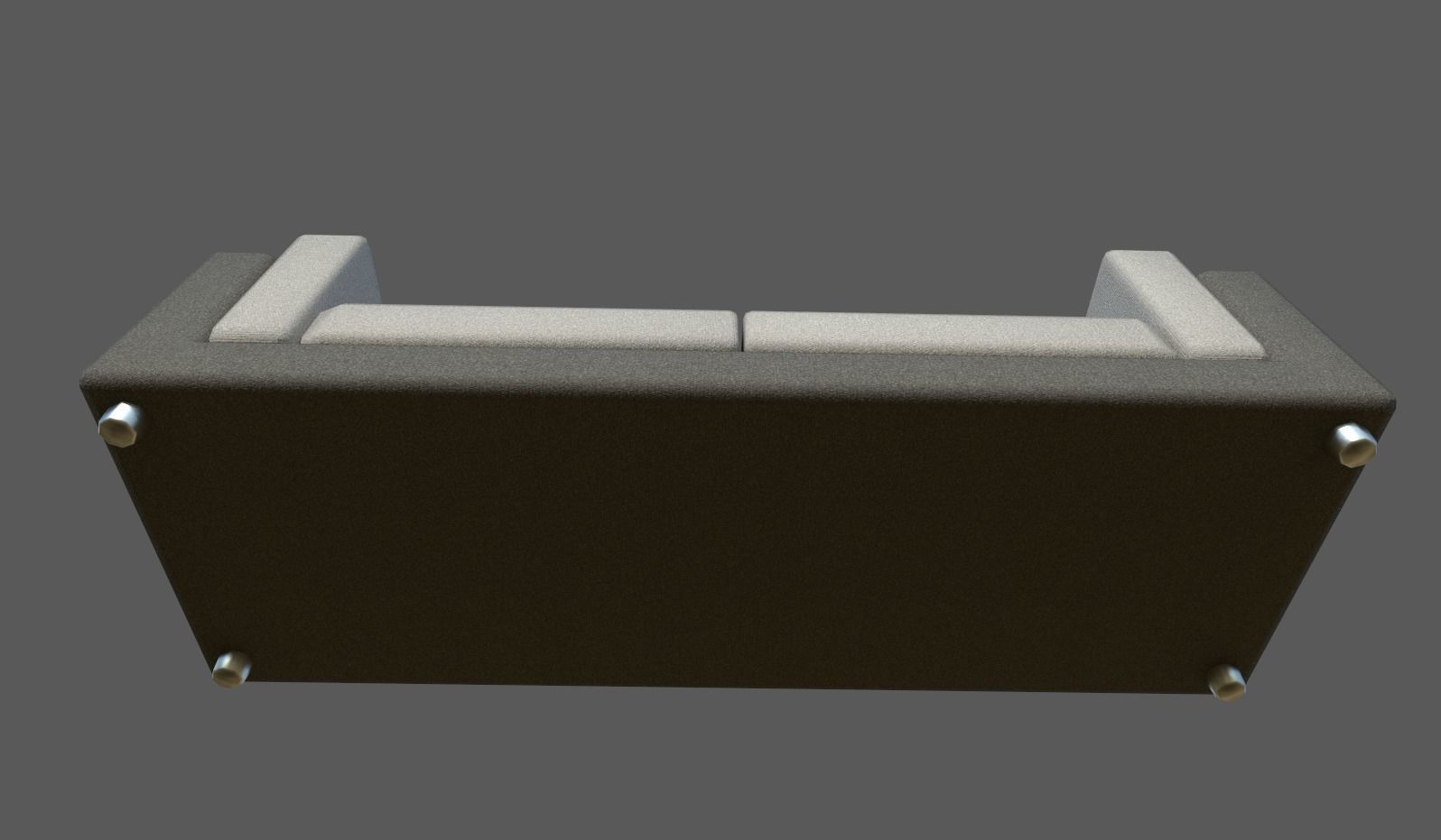 Modern Couch Low-poly 3D model_5