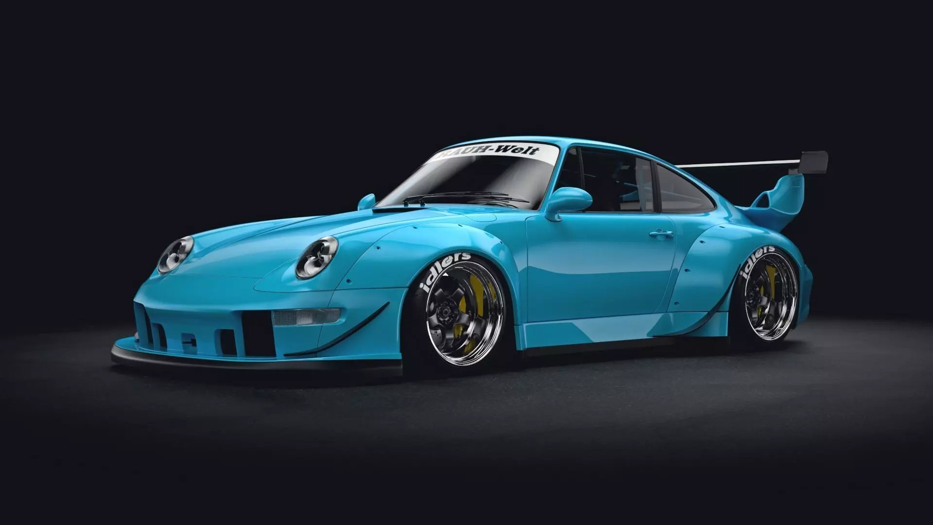 porsche 993 RWB rauh-welt 3D model