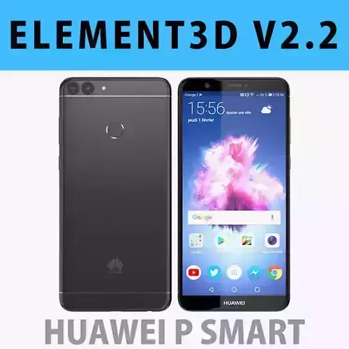 E3D - Huawei P smart Black 3D model