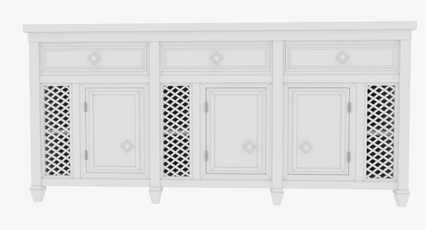 Cabinet dresser 3D model_7