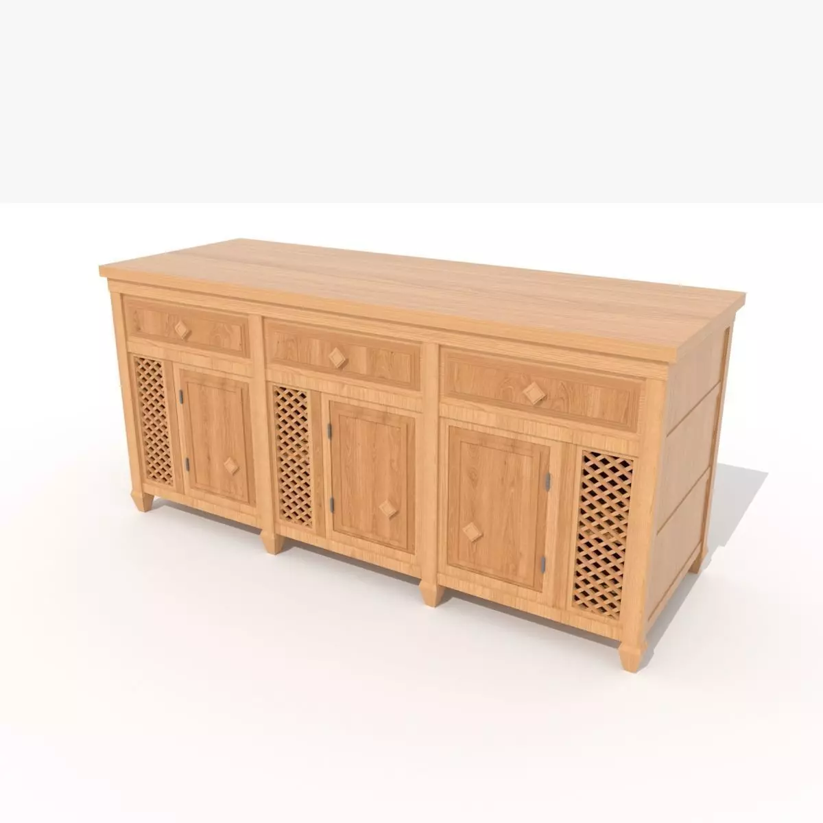 Cabinet dresser 3D model_0