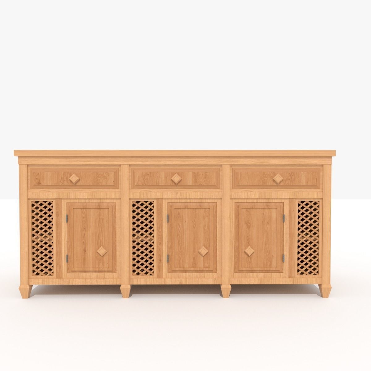 Cabinet dresser 3D model_3