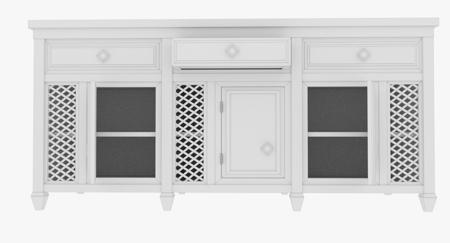Cabinet dresser 3D model_11