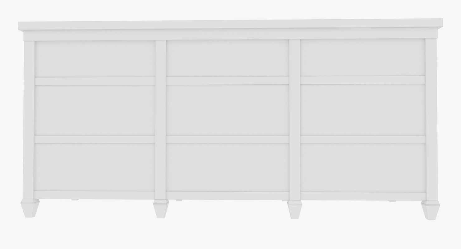 Cabinet dresser 3D model_8