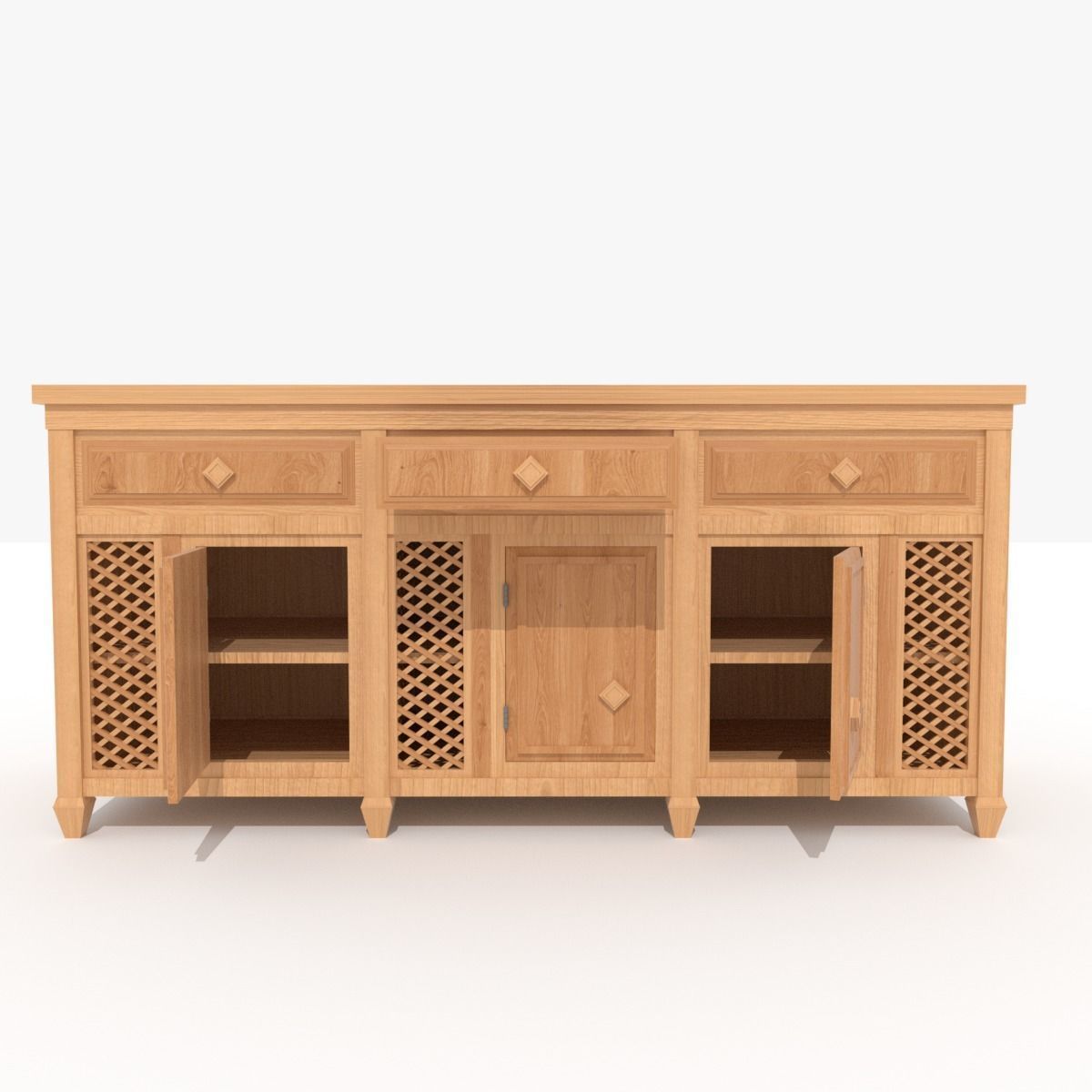 Cabinet dresser 3D model_4