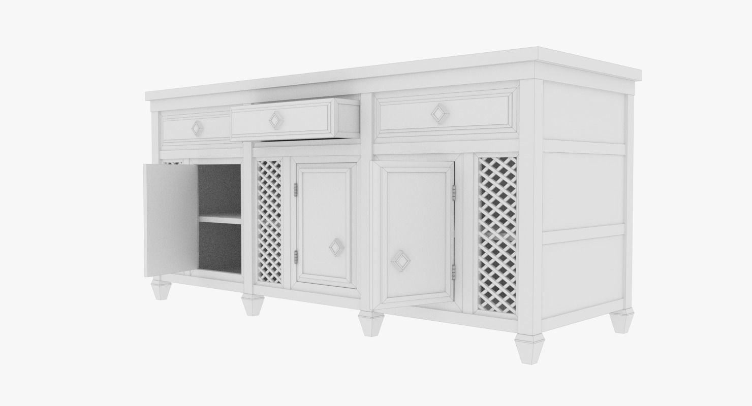Cabinet dresser 3D model_10