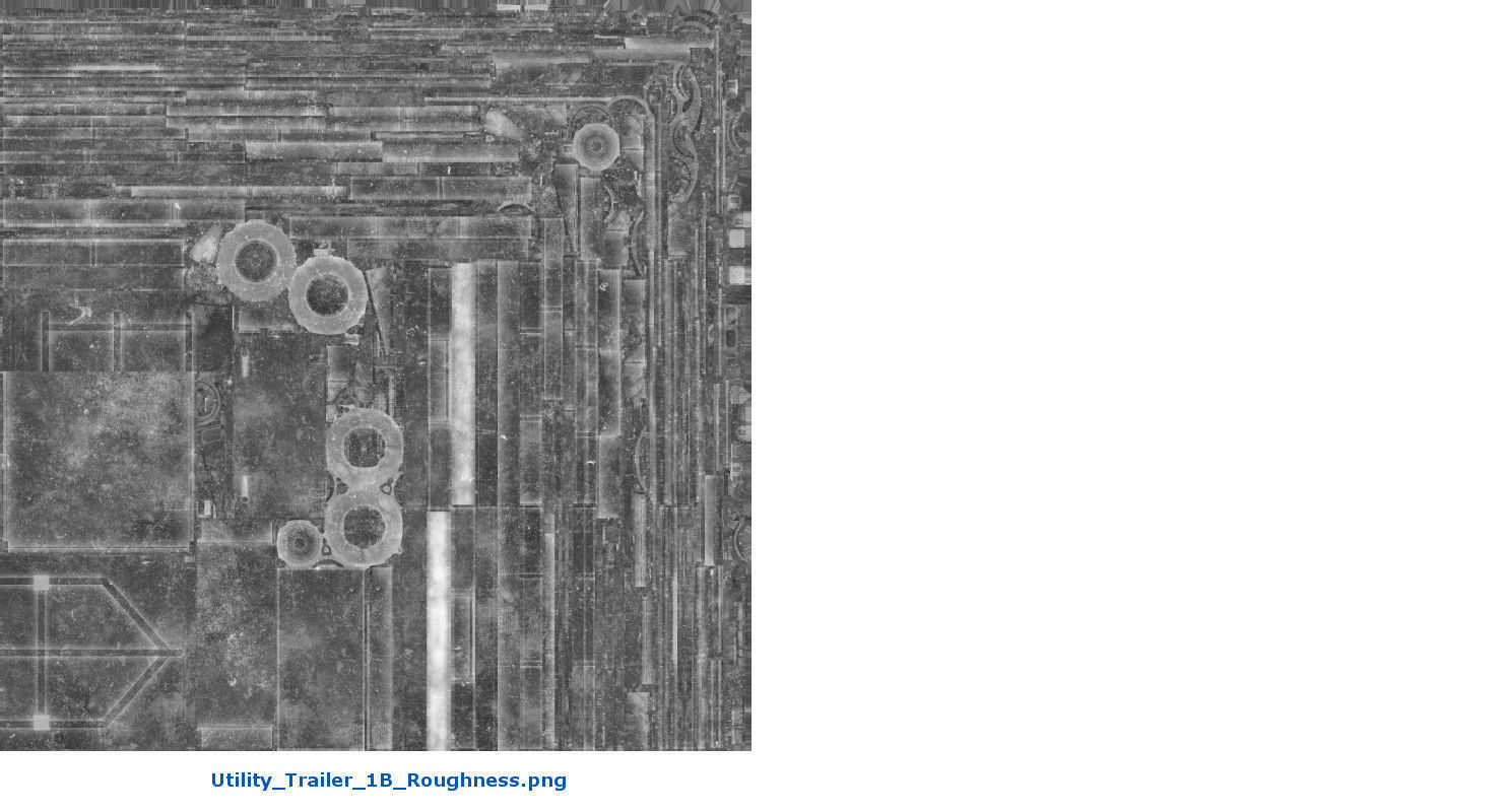 Utility Trailer 1B Low-poly 3D model_9