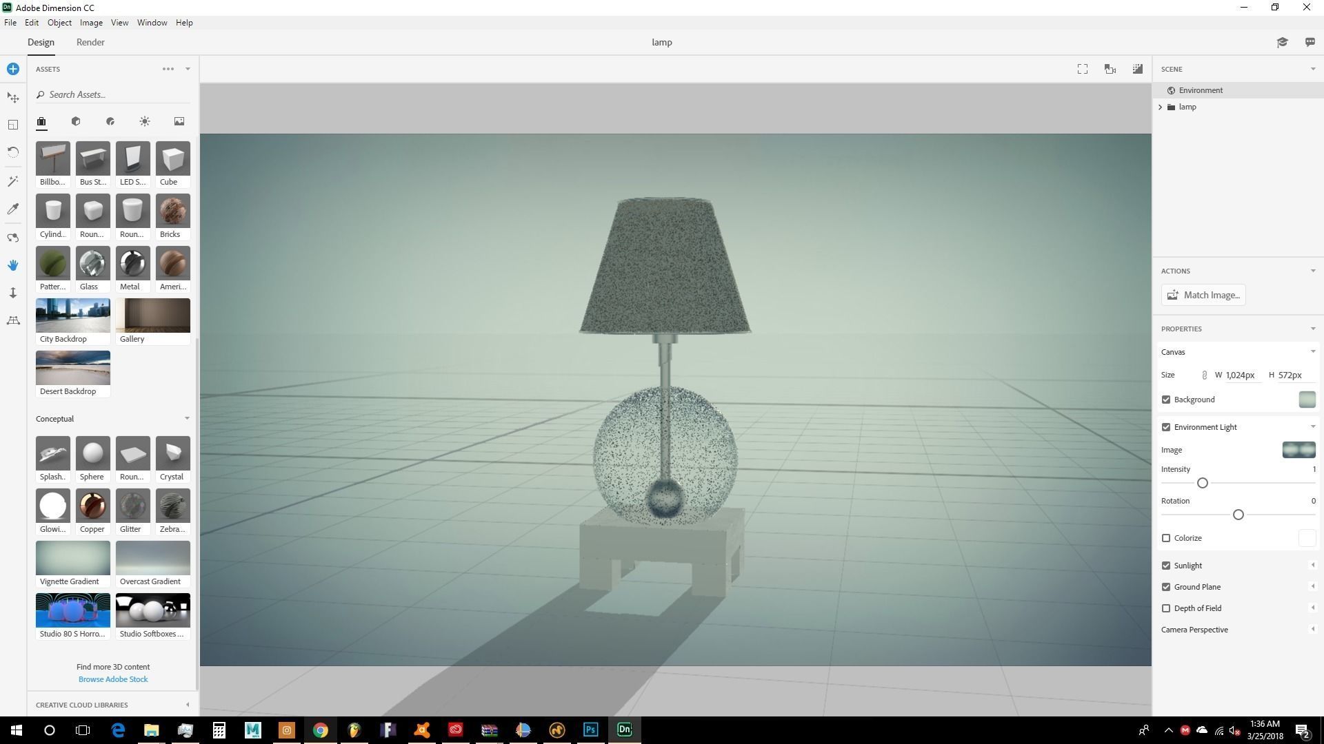 HD lamp 3D model_4