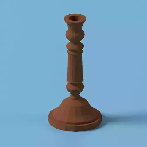 Low poly Candlestick 02