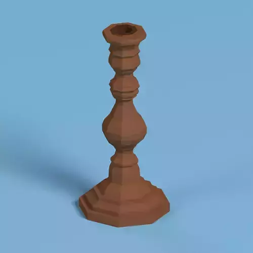 Low poly Candlestick 03