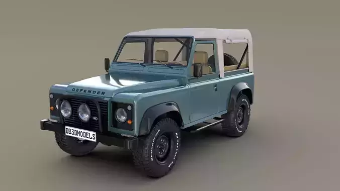 1985 Land Rover Defender 90 with interior ver 1