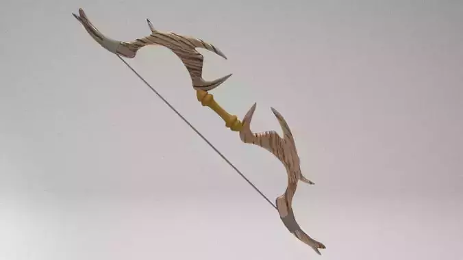 fantasy bow Low-poly 3D model