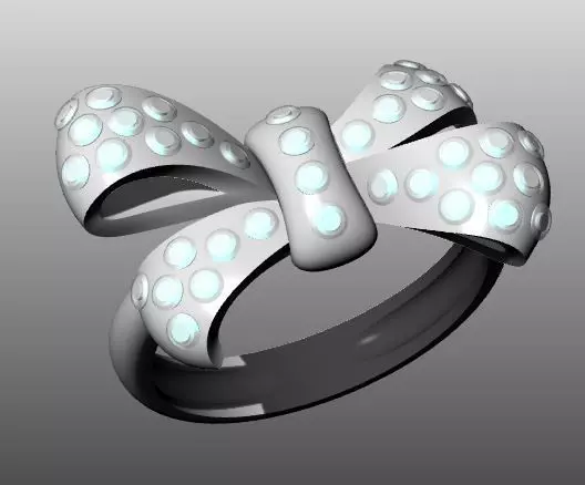knot ring  3D print model_0