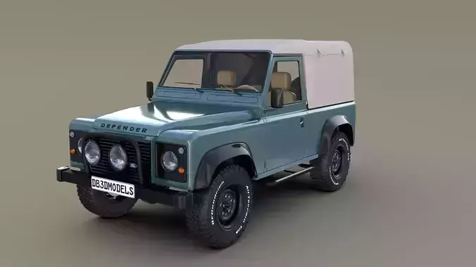 1985 Land Rover Defender 90 with interior ver 2