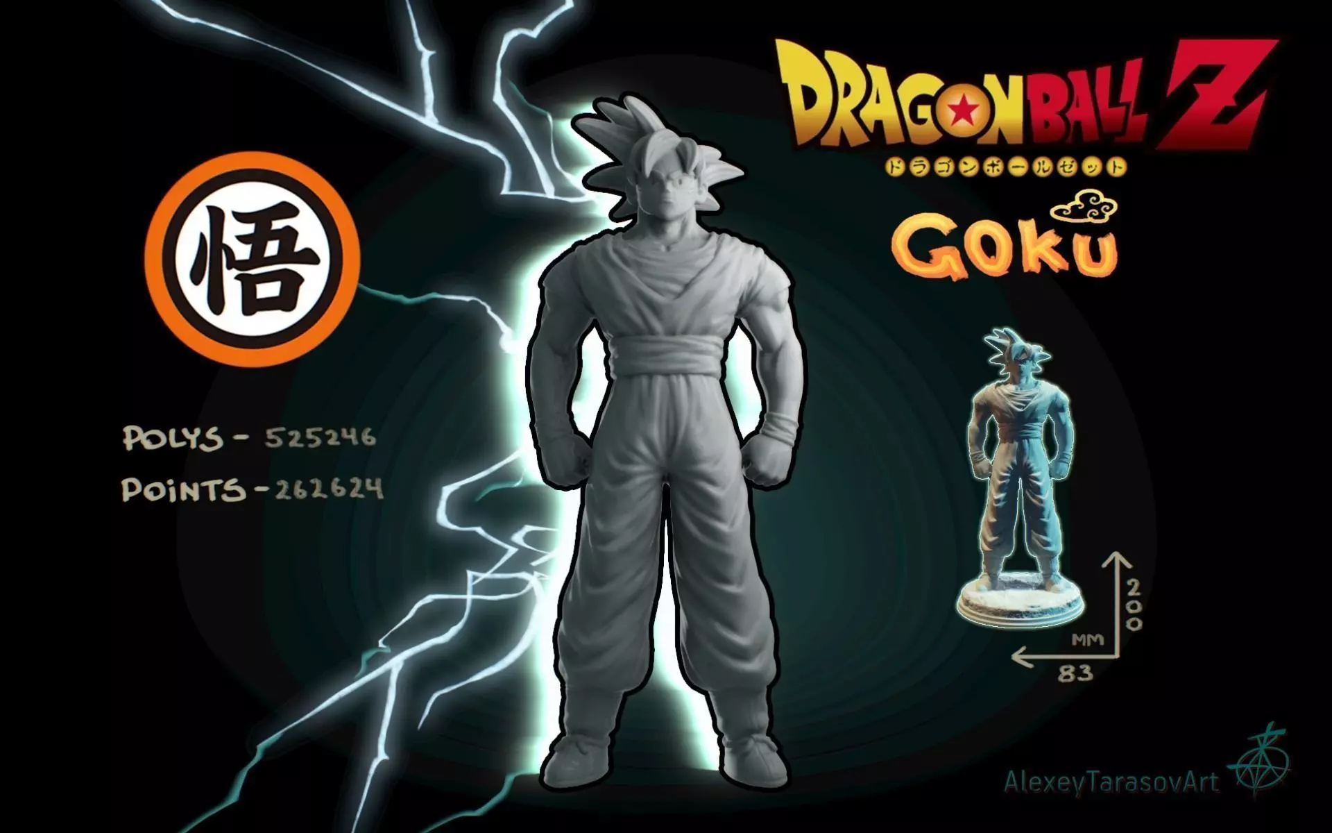 Goku Dragon Ball Z 3D print model_0