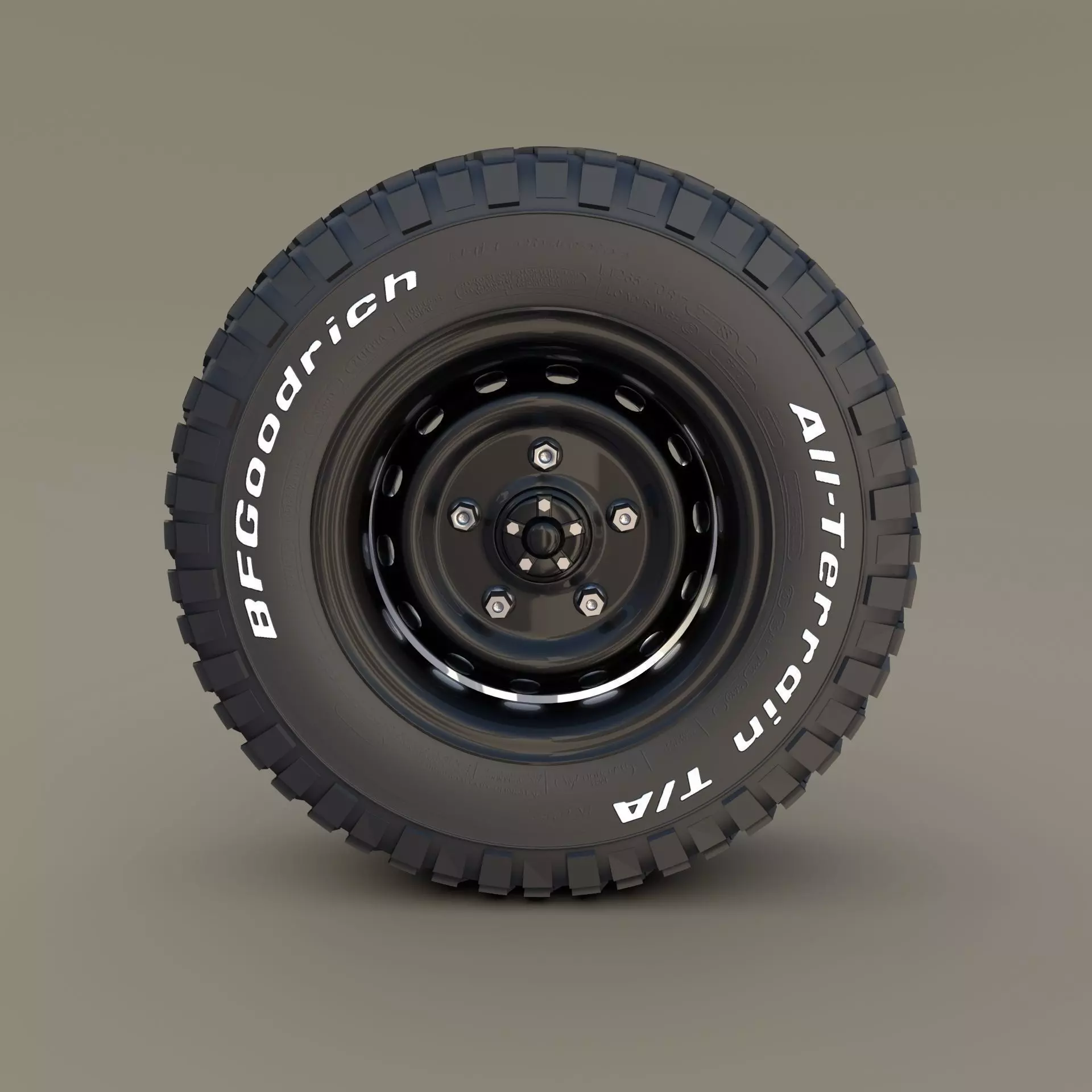 Offroad BF Goodrich Wheel 3D model_0
