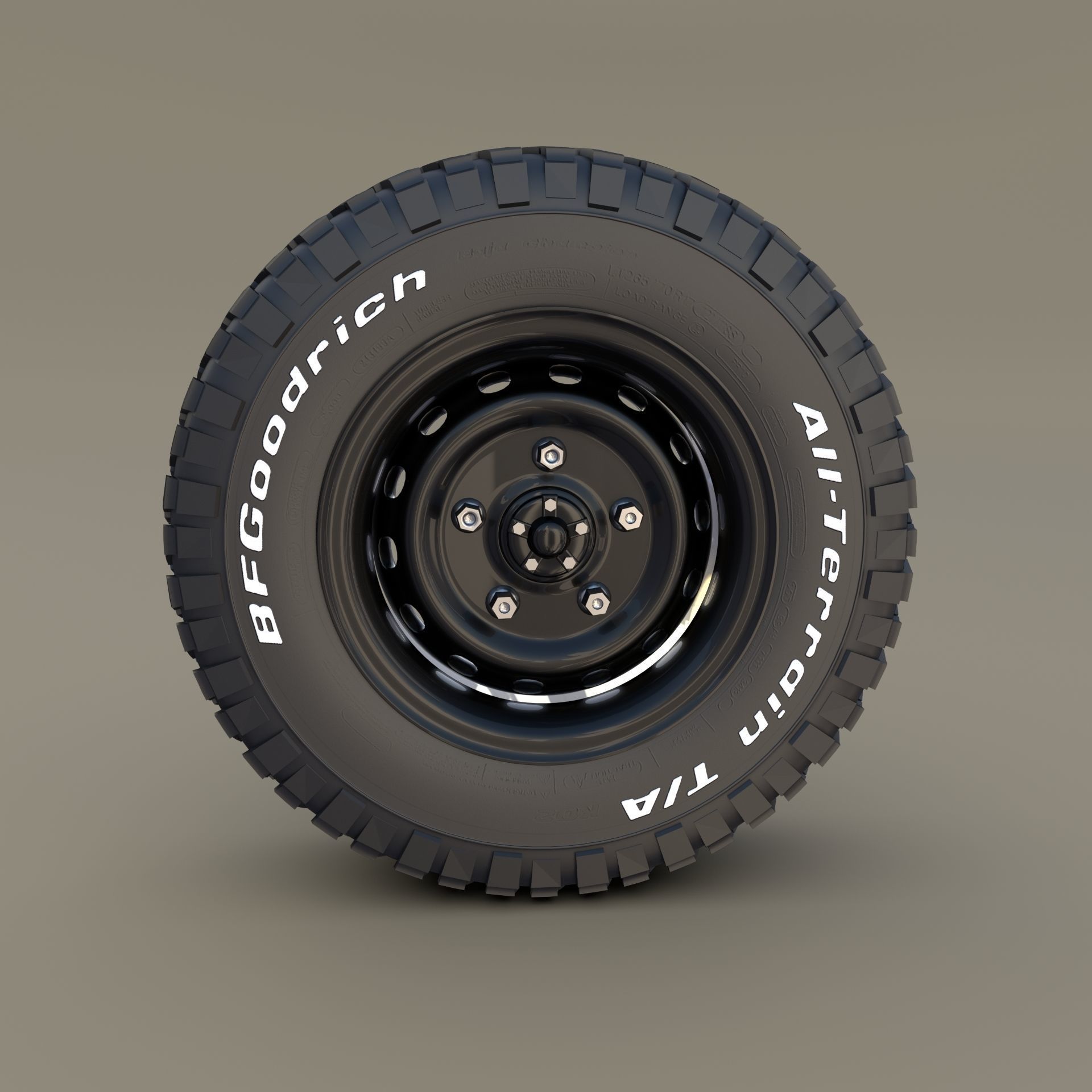 Offroad BF Goodrich Wheel 3D model_10