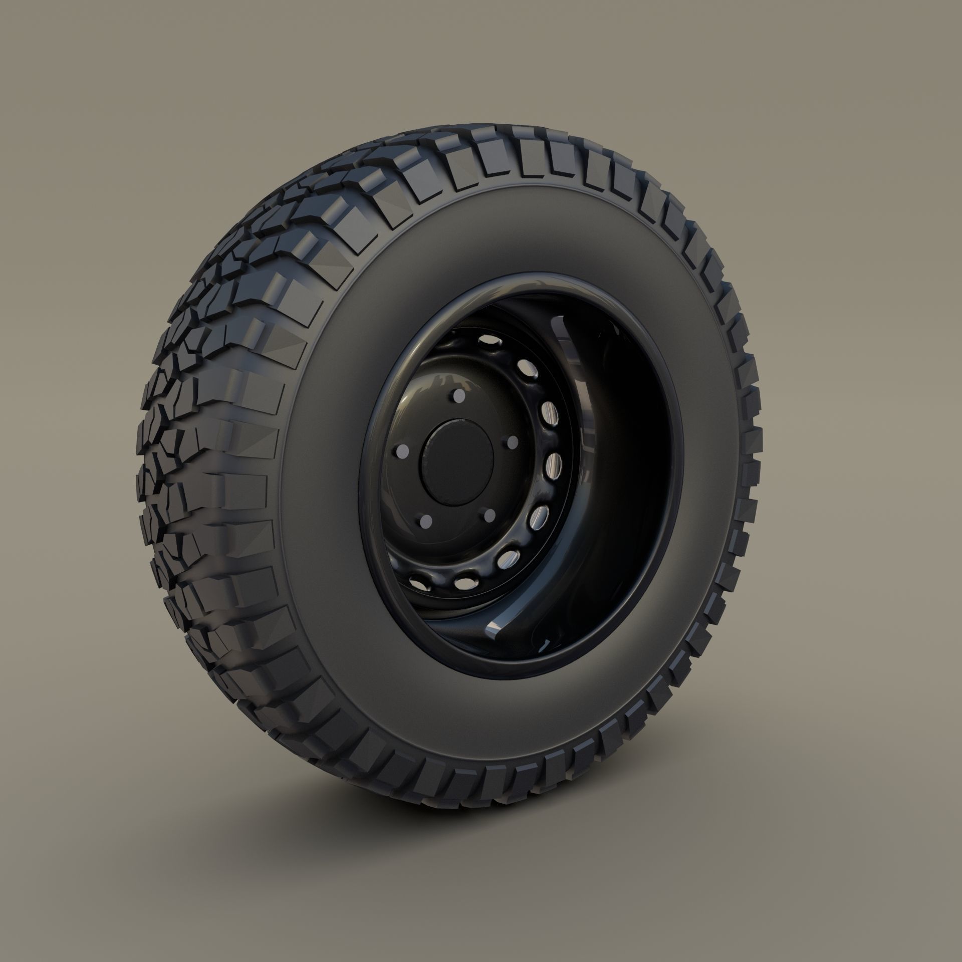 Offroad BF Goodrich Wheel 3D model_2