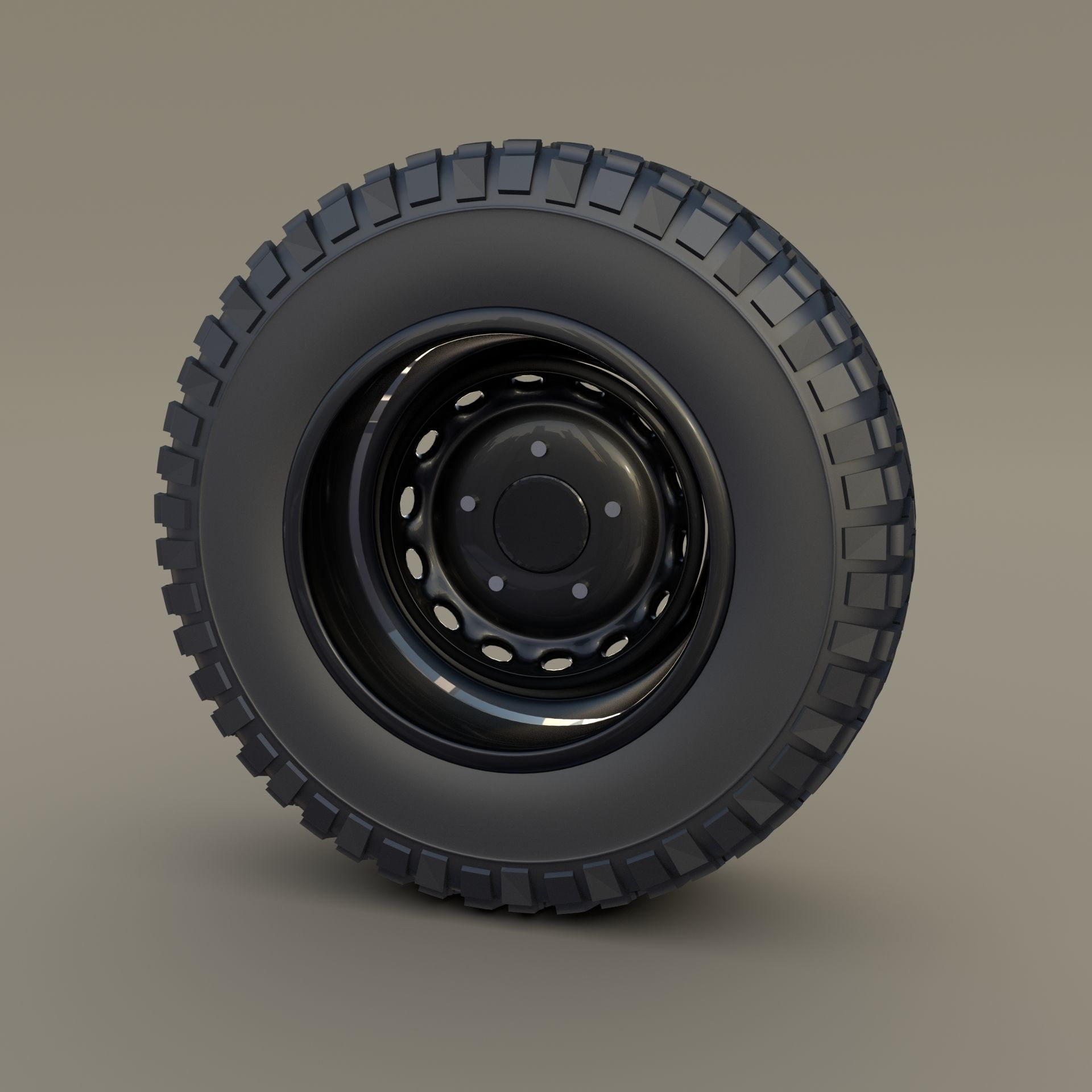 Offroad BF Goodrich Wheel 3D model_3