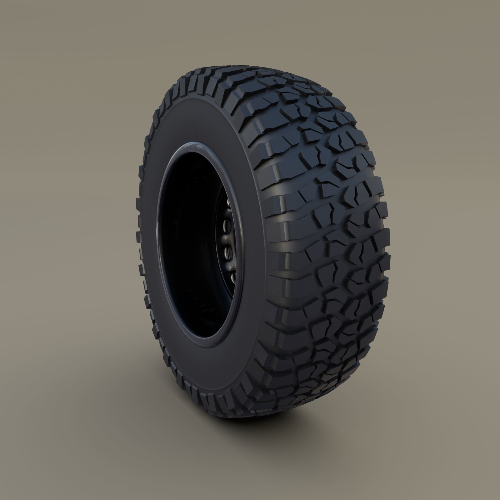 Offroad BF Goodrich Wheel 3D model_7