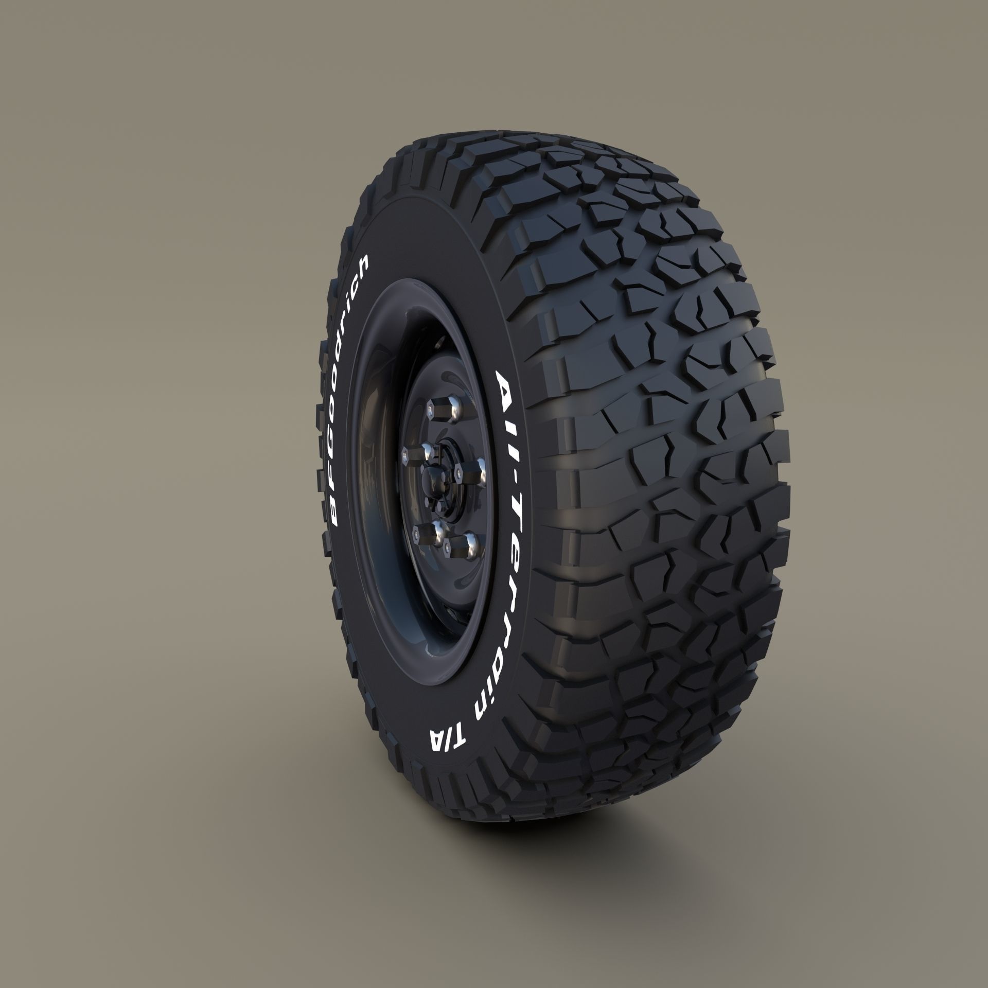 Offroad BF Goodrich Wheel 3D model_1