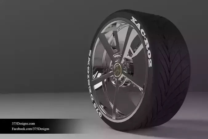 Tyre  Rim XAC-R02 Free 3D model