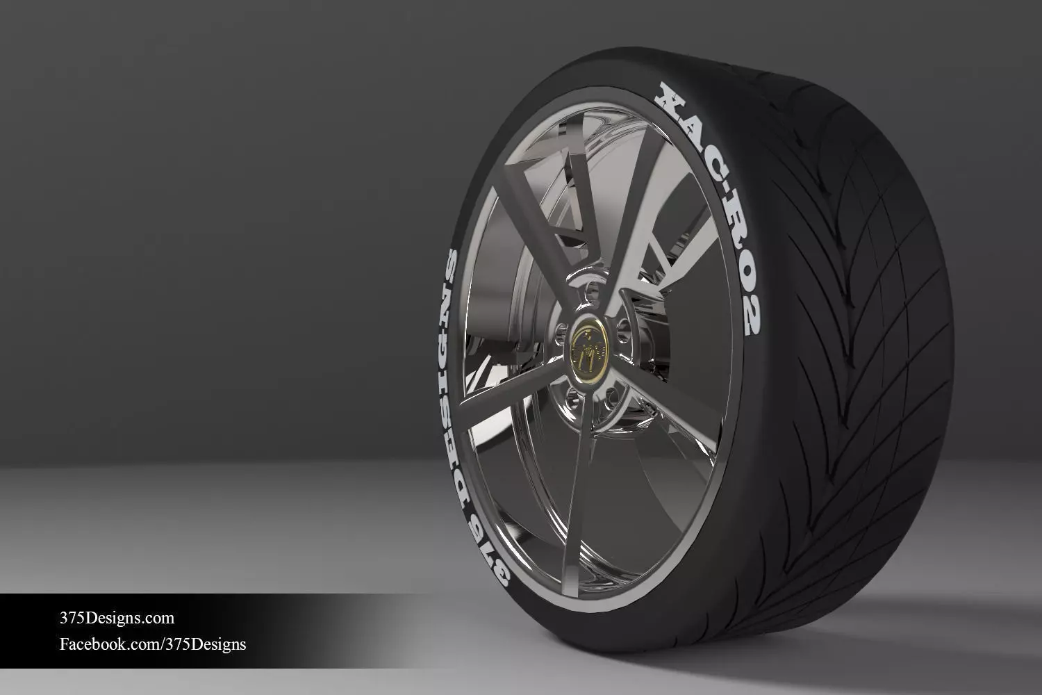 Tyre  Rim XAC-R02 Free 3D model_0