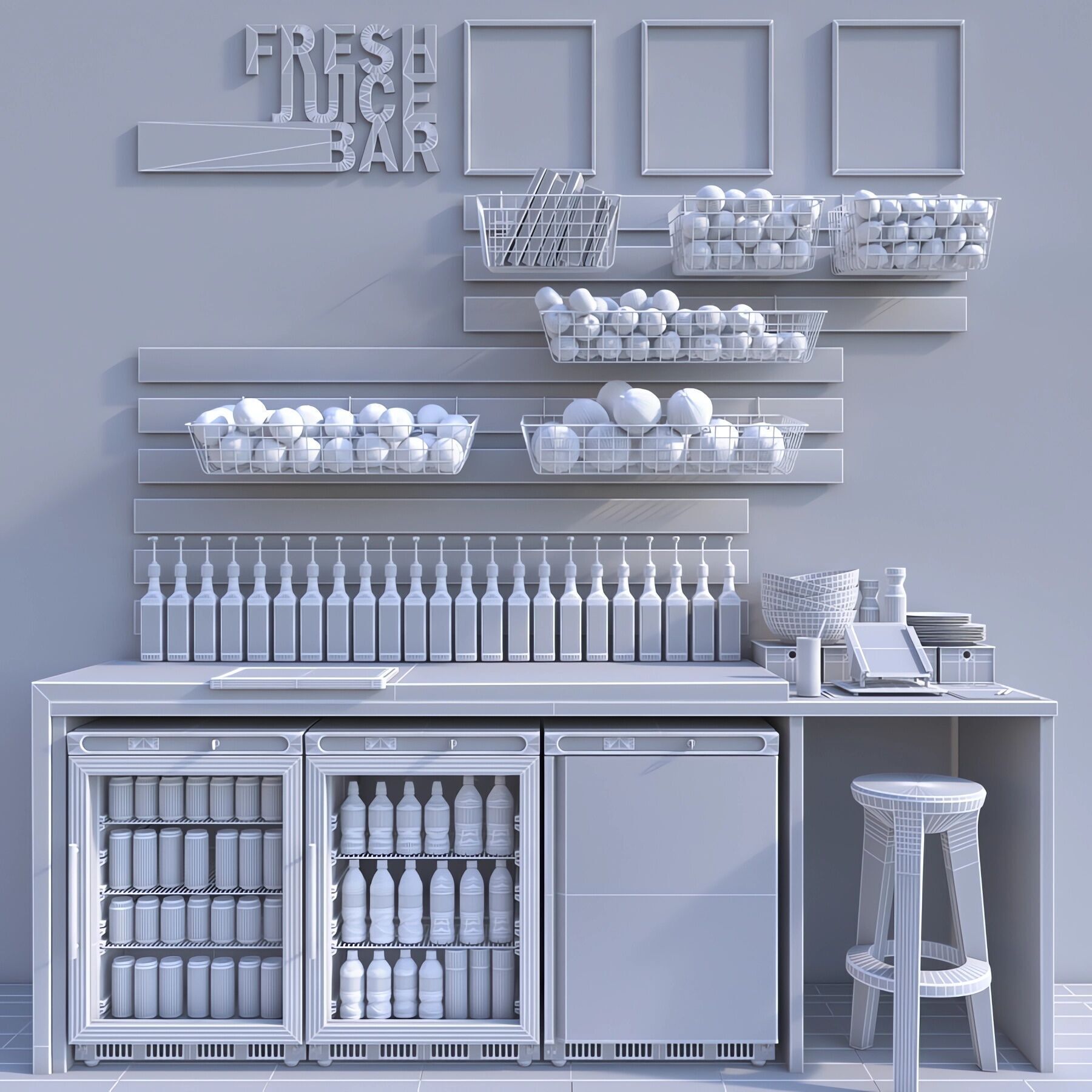 Juice Bar 02 3D model_6