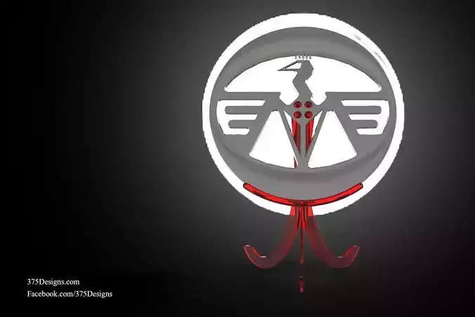 375 Automotive Logo Free 3D model